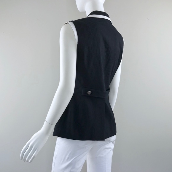 {Etcetera} “Deuce” Black & White Vest, $275 - Picture 8 of 9